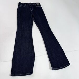 ModCloth Jeans Womens 8R Dark Blue Wash Bootcut Flare Stretch Denim Five Pocket